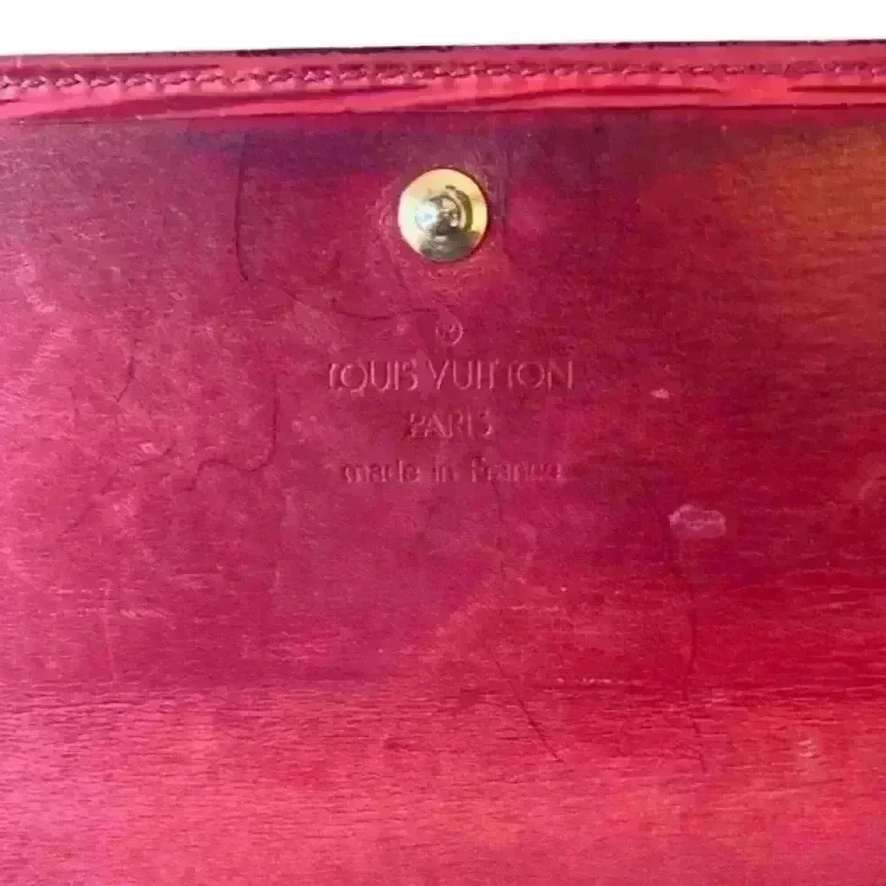 LV Louis Vuitton Red Epi Wallet - Picture 4 of 12